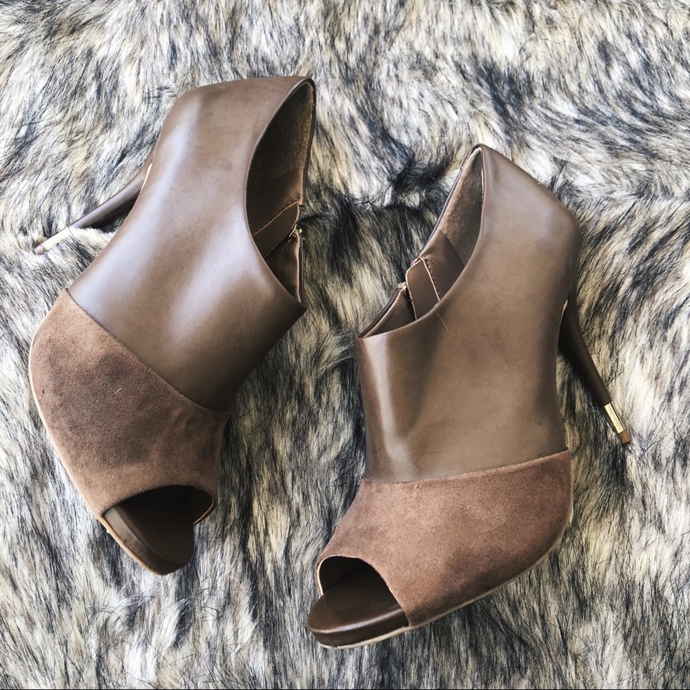 BCBGeneration Open-toed Bootie Heel